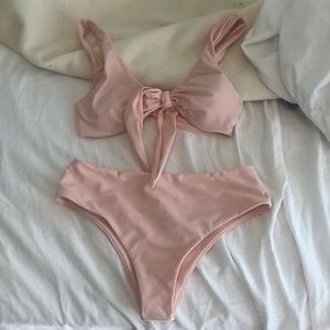 Zaful light pink bathing suit